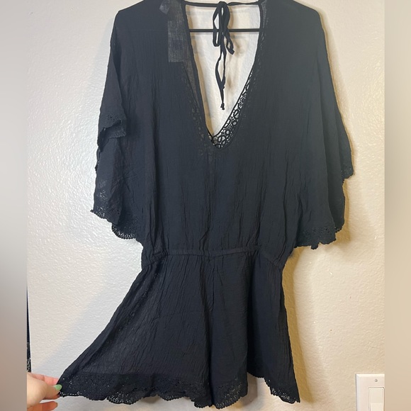 Eberjey x Revolve SOL Liberty Lace Romper Size S/M NWT Black - Picture 6 of 6